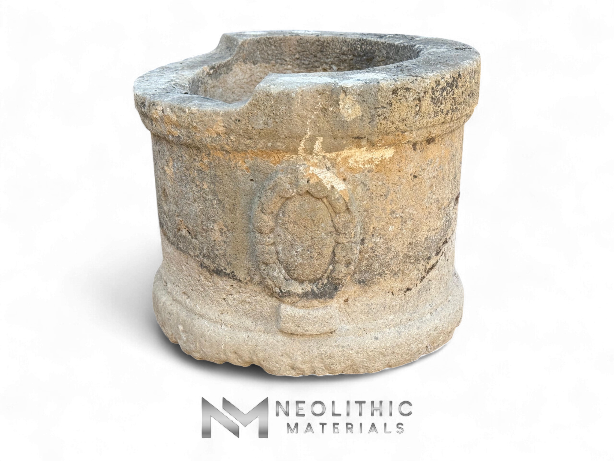 French Antique 18th Century Limestone Well